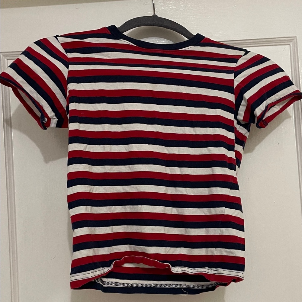 Crazy 8 Red, White, and Blue Striped Tee